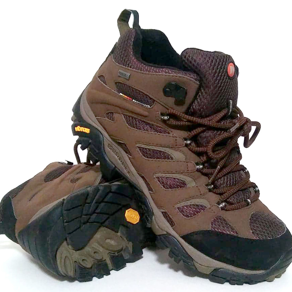 Merrell Mens Waterproof Moab Mid GTX Hiking Boots